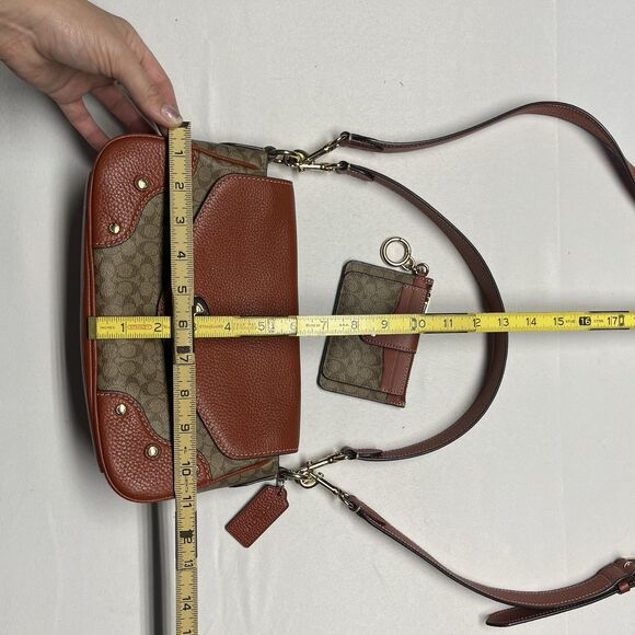 COACH MILLIE Shoulder Bag Colorblock Signature Canvas with Wallet - Picture 4 of 12